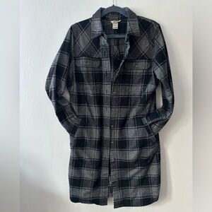 Duluth Trading Co. The Folklore Flannel Duster- Size Small